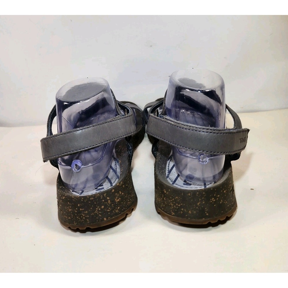 Teva Cabrillo Leather Ankle Strap Sandals Womens 10 Gray Comfort Walking - Picture 6 of 11